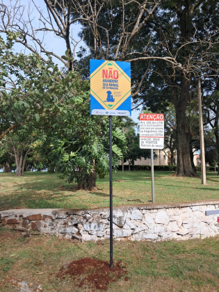 Placas animais meio ambiente