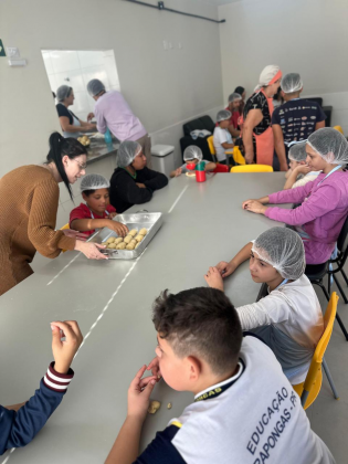 oficina culinária caps-i pãezinhos de leite